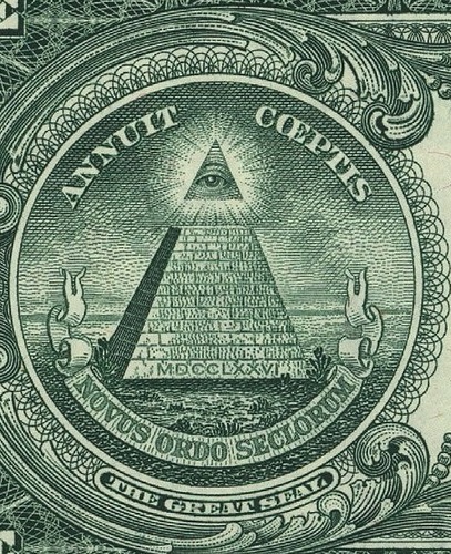 dollar eye - 【都市伝説】アメリカ1ドル紙幣に隠された暗号、隠された宇宙人！？