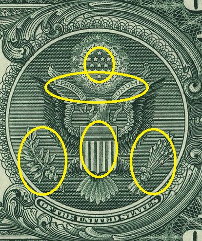 hakuto washi 1 - 【都市伝説】アメリカ1ドル紙幣に隠された暗号、隠された宇宙人！？